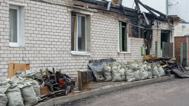 Professional Emergency Fire Cleanup technician working in Cambridge, MN